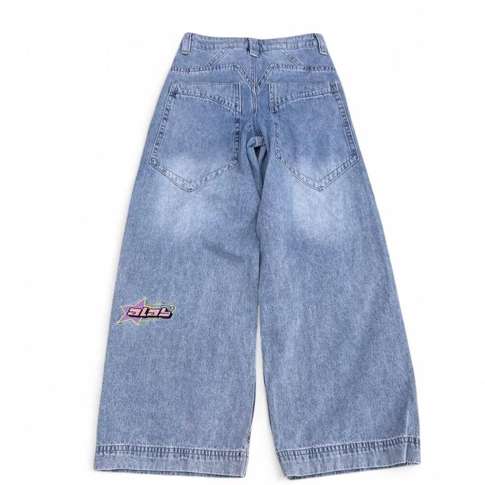 Y2K Extreme Baggy Wide Leg Skater Rave Jeans